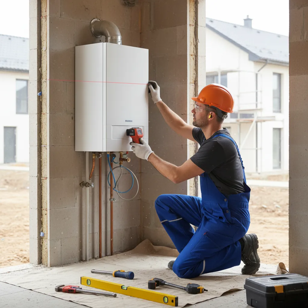 Connecting pipes and flue