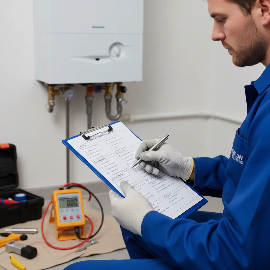 Boiler Engineer with Service Checklist